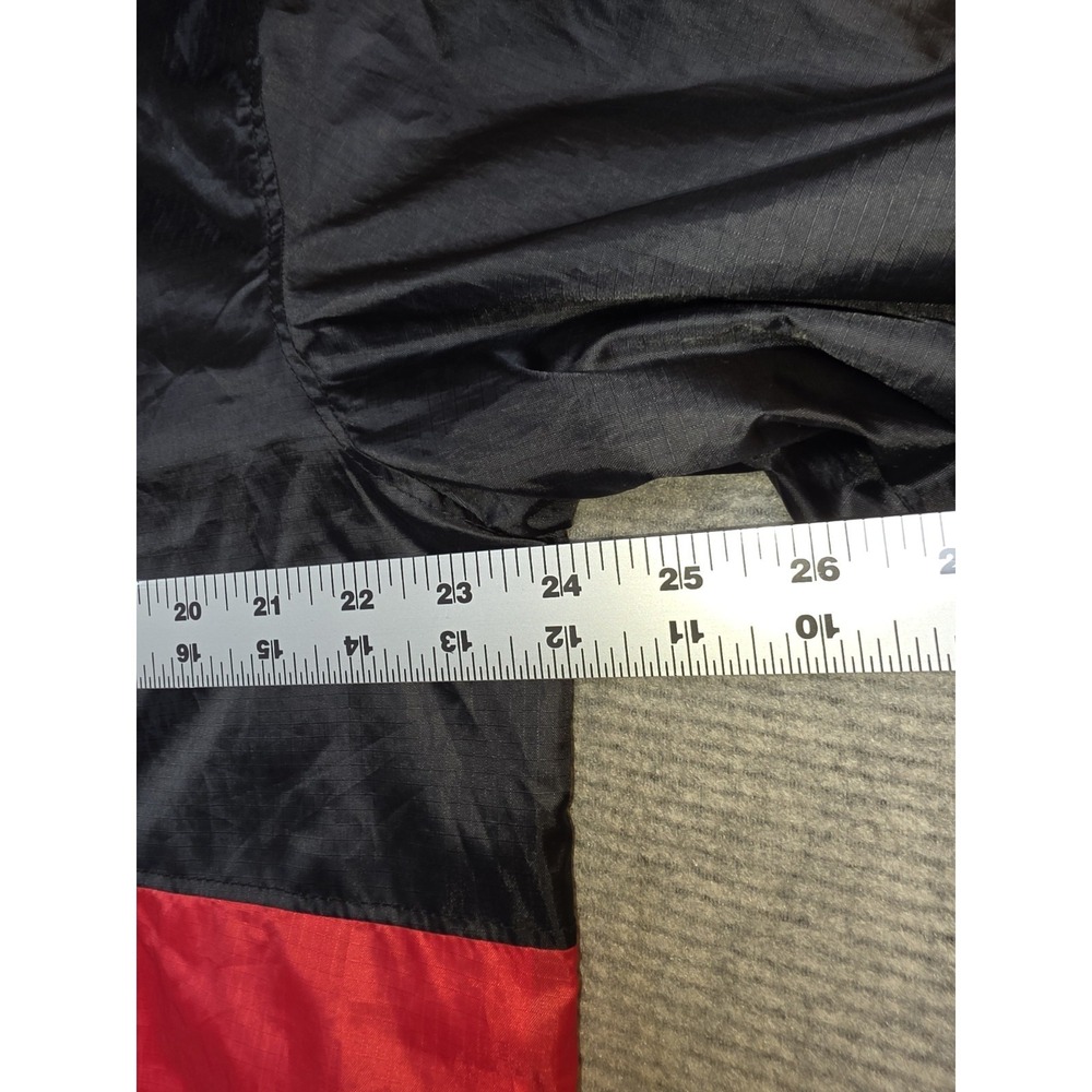 Spyder Men's L Black Red Logo Water Resistant Hooded Windbreaker Mesh Lined - Picture 5 of 12